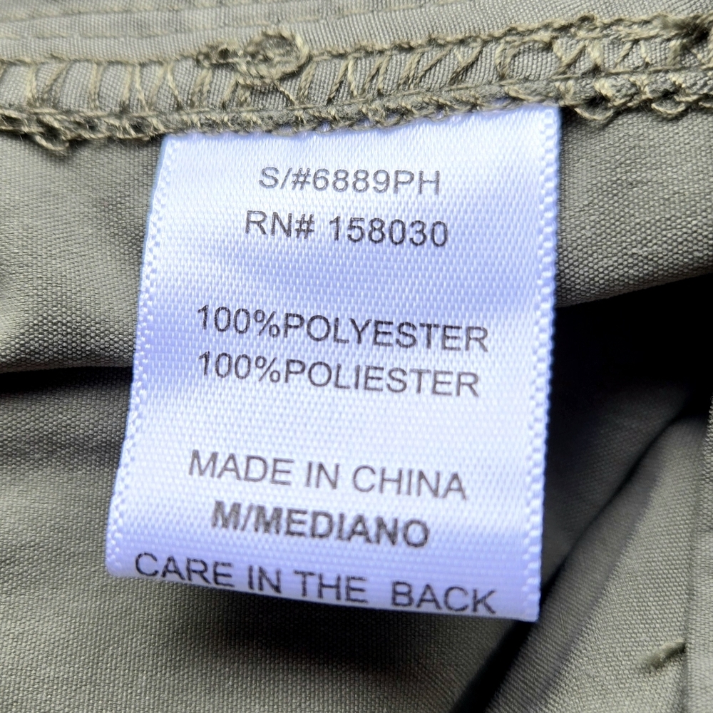 Love Tree Parachute Cargo Pants Khaki Outdoor Activewear Hiking Camping NWT/Sz M - Picture 10 of 11